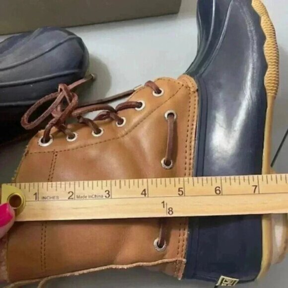 Sperry Top Sider Women's Brown Waterproof Saltwater Duck Rain Boot Sz 9 - Picture 6 of 7